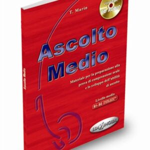 کتاب آموزش ایتالیایی Ascolto Medio B1-B2 به همراه فایل های صوتی