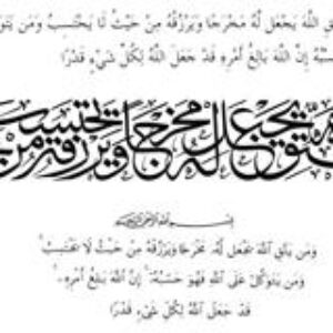 وکتور آیه رزق ( و من یتق الله ... ، کورل 12