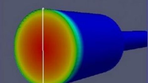 پروژه مدل‌سازی سه‌ بعدی جریان در انقباض ناگهانی لوله‌ ها با استفاده از نرم افزار OpenFOAM