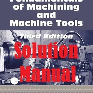 دانلود حل المسائل کتاب مبانی ماشینکاری و ماشین های ابزار جفری بوث روید و وینستون نایت Geoffrey Boothroyd