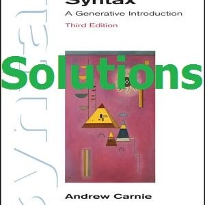 دانلود حل المسائل کتاب دستور زبان یا سینتکس اندرو کارنی ANDREW CARNIE