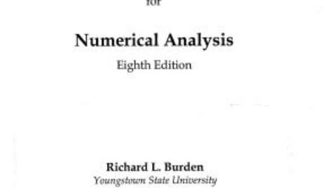 دانلود حل المسائل کتاب آنالیز عددی ریچارد بوردن و داگلاس فیرز RICHARD BURDEN