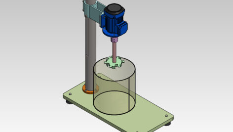 پروژه ساخت میکسر 20 لیتری  توسط solidworks
