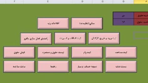 اکسل هوشمند حقوق و دستمزد
