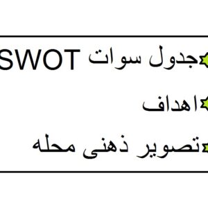 نمونه سوات SWOT