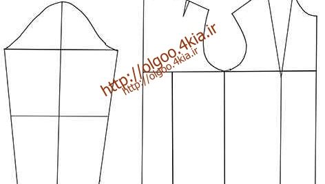الگوی آماده بالا تنه سایز 42