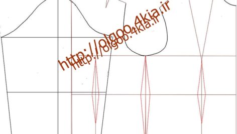 الگوی آماده بالا تنه سایز 56