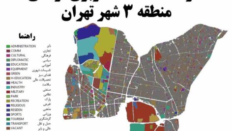 دانلود نقشه GIS کاربری اراضی منطقه 3 تهران