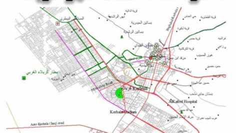 دانلود نقشه GIS شهر کربلا