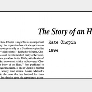 نقد داستان کوتاه The Story of an Hour by Kate Chopin