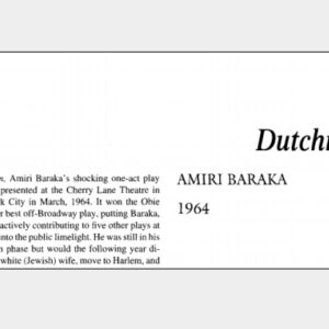نقد نمایشنامه Dutchman by Amiri Baraka