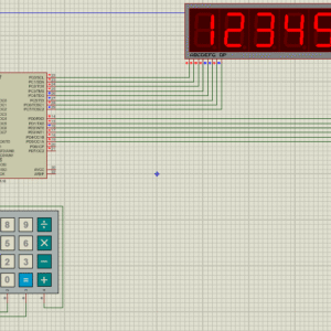 پروژه نمایش عدد 5 رقمی روی سون سگمنت با keypad  با میکروکنترولر atmega16