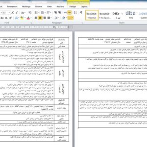 طرح درس روزانه پایه ششم (درس اجتماعی،درس ریاضی،درس علوم،درس فارسی،درس هدیه ها) فایل وردdoc