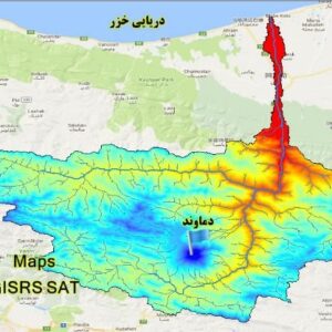 نقشه های GIS  حوزه آبخیز رودخانه هراز مازندران
