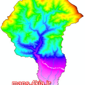 نقشه های GIS حوزه آبخیز رودخانه کن تهران