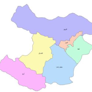 نقشه GIS استان قزوین