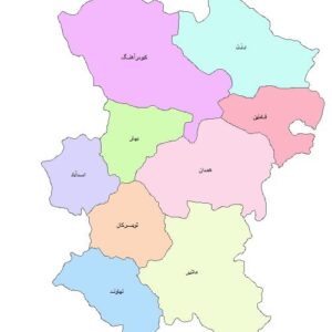 نقشه GIS استان همدان