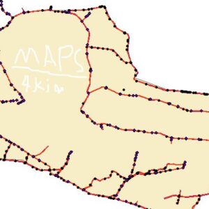 نقشه های GIS مشخصات شبکه آبیاری آبشار  استان اصفهان