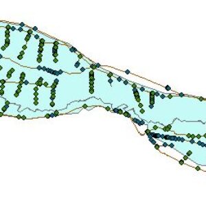 نقشه های GIS مشخصات شبکه آبیاری رودشت استان اصفهان