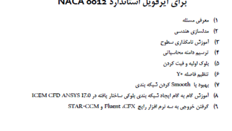 دوره آموزشی شبکه زنی ICEM CFD تولید هندسه، شبکه بندی بلوکی ساختاریافته در ICEM CFD برای ایرفویل استاندارد NACA 0012