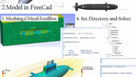 شبیه سازی عددی جریان حول زیر دریایی  کلاس Kilo بوسیله اپن فوم OpenFoam
