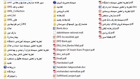 بیش از 50 سورس تجزیه تحلیل سیستم با رشنال رز و visio و DFD