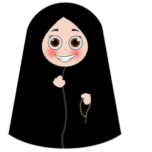 پک  آماده ساخت استیکر 9 عددی دختر چادری