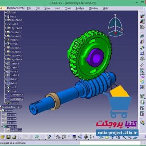 مدل آماده چرخدنده حلزونی