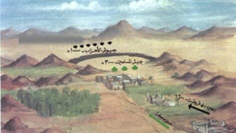 پاورپوینت کامل و جامع با عنوان بررسی جنگ (غزوه) خندق یا احزاب در 30 اسلاید
