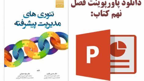 دانلود پاورپوینت دانلود پاورپوینت فصل نهم کتاب تئوری‌های مدیریت پیشرفته دکتر حسن رنگریز با موضوع سیستم گرایان در مدیریت