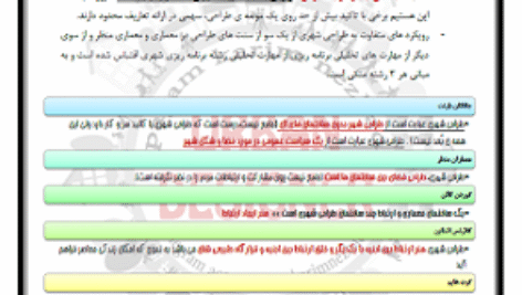 خلاصه کتاب کندوکاوی در تعریف طراحی شهری گلکار