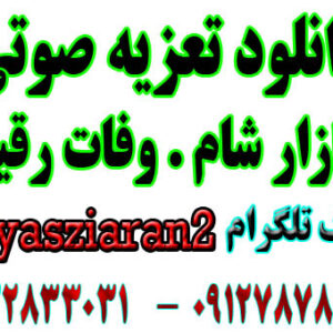 دانلود تعزیه صوتی کامل بازار شام 96 چشمه ای ها . گلختمی . اسماعیل محمدی و... ( استریو یاس زیاران )