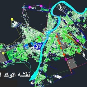 نقشه اتوکد شهر اهواز با جزئیات کامل با فرمت dwg