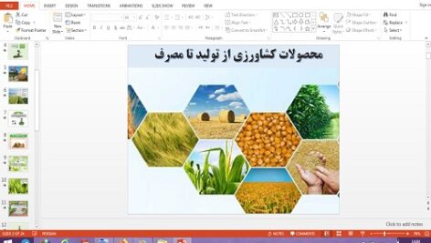 دانلود پاورپوینت درس 6 مطالعات اجتماعی پایه ششم محصولات کشاورزی از تولید تا مصرف