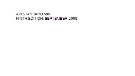 استاندارد API 598 (بازرسی و تست شیرها) نسخه 2009