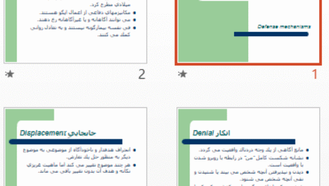 پاورپوینت و pdf مكانيزم هاي دفاعي در 16 اسلاید