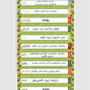 طرح بنر خواص عرقیات گیاهی psd