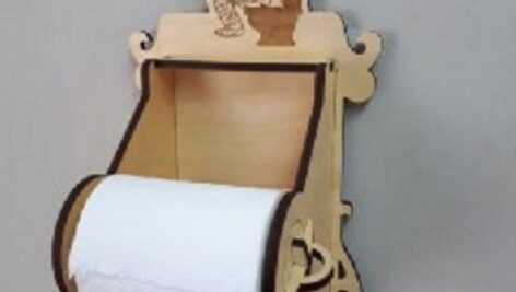 طرح نگهدارنده دستمال توالت