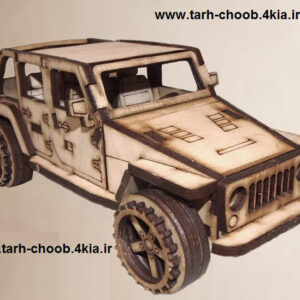 طرح لیزری ماشین جیپ - jeep