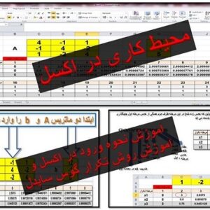 حل معادلات 4*4 به روش تکرار گوس سایدل در اکسل
