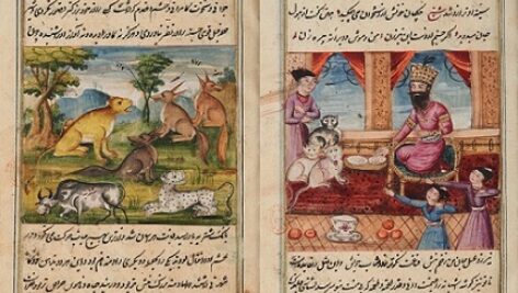 انوار سهیلی – خطی نفیس مصور