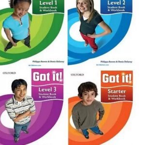 کتاب های گات ایت got it 1,2,3,4,starter شامل متن کامل و حل سوالات و نمونه سوال امتحان