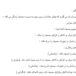 طرح درس –علوم پنجم – جمعیت-(روش تلفیقی ، بحث گروهی ،سخنرانی)