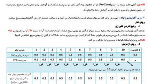 روش انجام آزمایش رایت لوله ای و اسلایدی