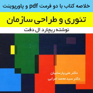 دانلود خلاصه کتاب [مبانی تئوری و طراحی سازمان] | ریچارد ال دفت بصورت pdf و ppt (پی دی اف و پاورپوینت)