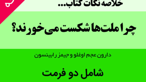 دانلود خلاصه نکات [کتاب چرا ملت‌ها شکست می‌خورند؟ ] – ریشه های قدرت، ثروت و فقر – با دو فرمت word و pdf