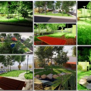 طرح شماره 1 بوستان و فضای سبز برای اسکچاپ