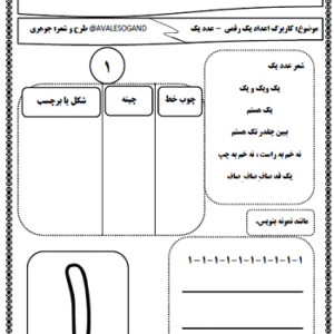اعداد تک رقمی سری اول