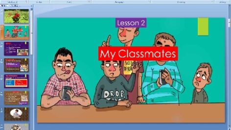 پاورپوینت درس دوم زبان انگلیسی پایه هفتم (My Classmates)
