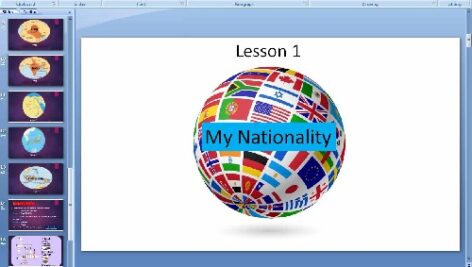 پاورپوینت درس اول زبان انگلیسی پایه هشتم (My Nationality )